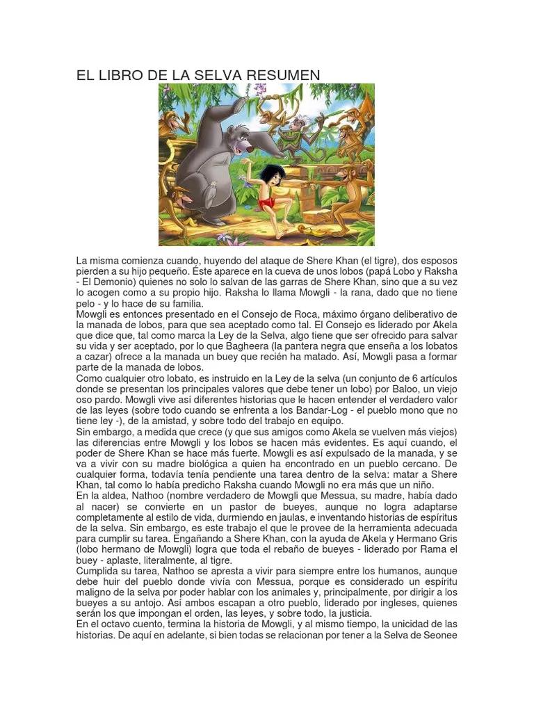 the jungle book resumen por capitulos - Cómo empieza la historia del libro de la selva