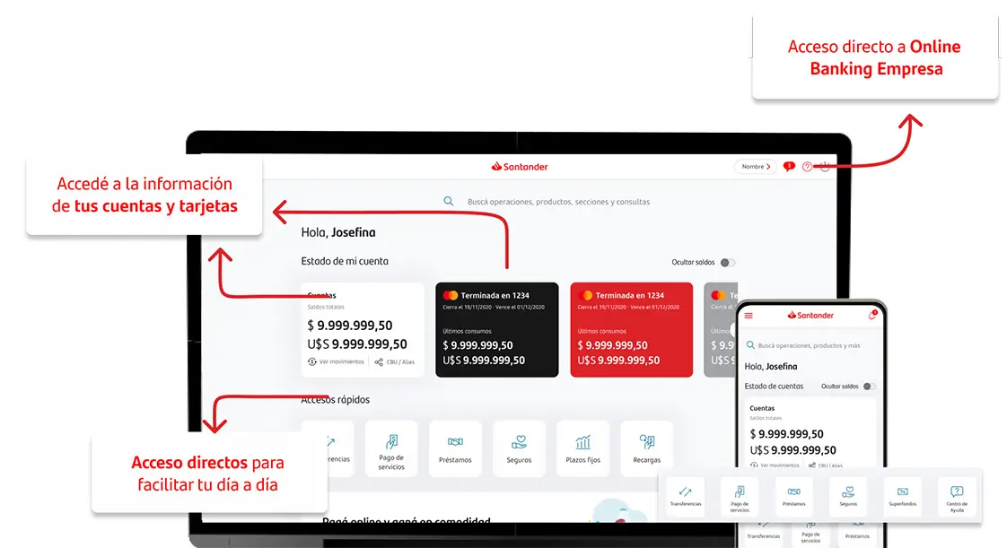 online banking santander rio resumen de cuenta - Cómo ingresar a Online Banking Santander