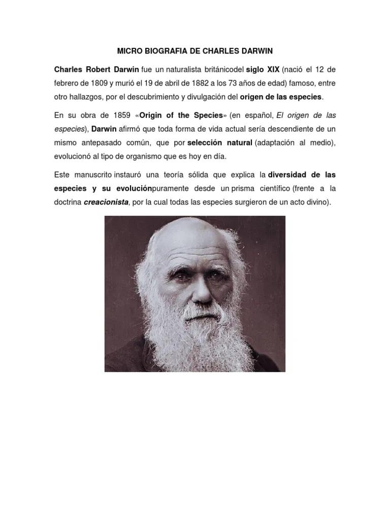 autobiografia de charles darwin resumen - Cómo inicia Charles Darwin su autobiografía