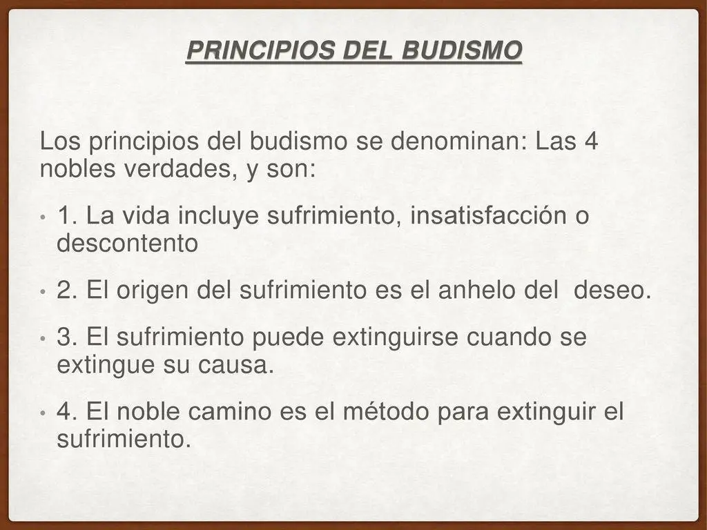 principios del budismo resumidos - Cuáles son los 4 pilares del budismo