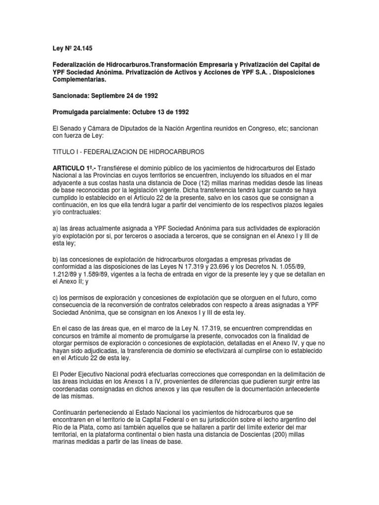 privatizacion de ypf resumen - Cuándo fue la privatización de YPF