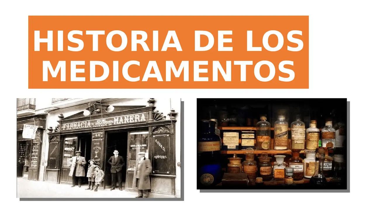 historia de los medicamentos resumen - Cuándo surgieron los primeros medicamentos