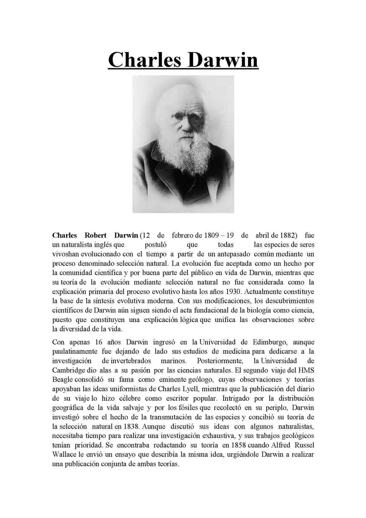 autobiografia de charles darwin resumen - Cuántas páginas tiene la autobiografía de Charles Darwin
