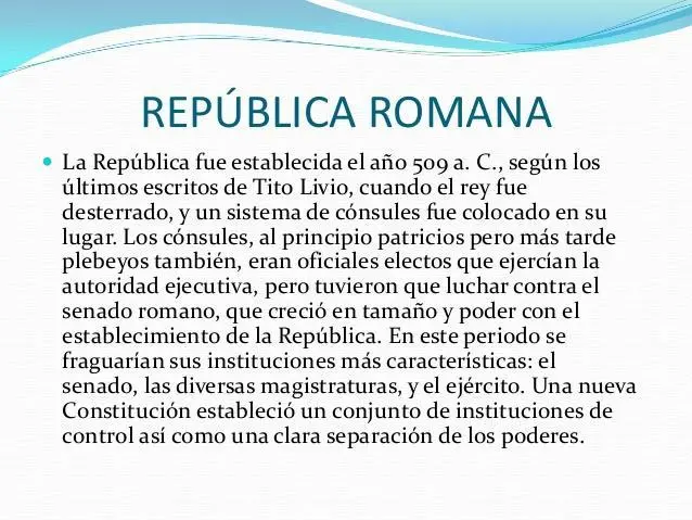 republica de roma resumen - Qué es la República por qué se instauró en Roma