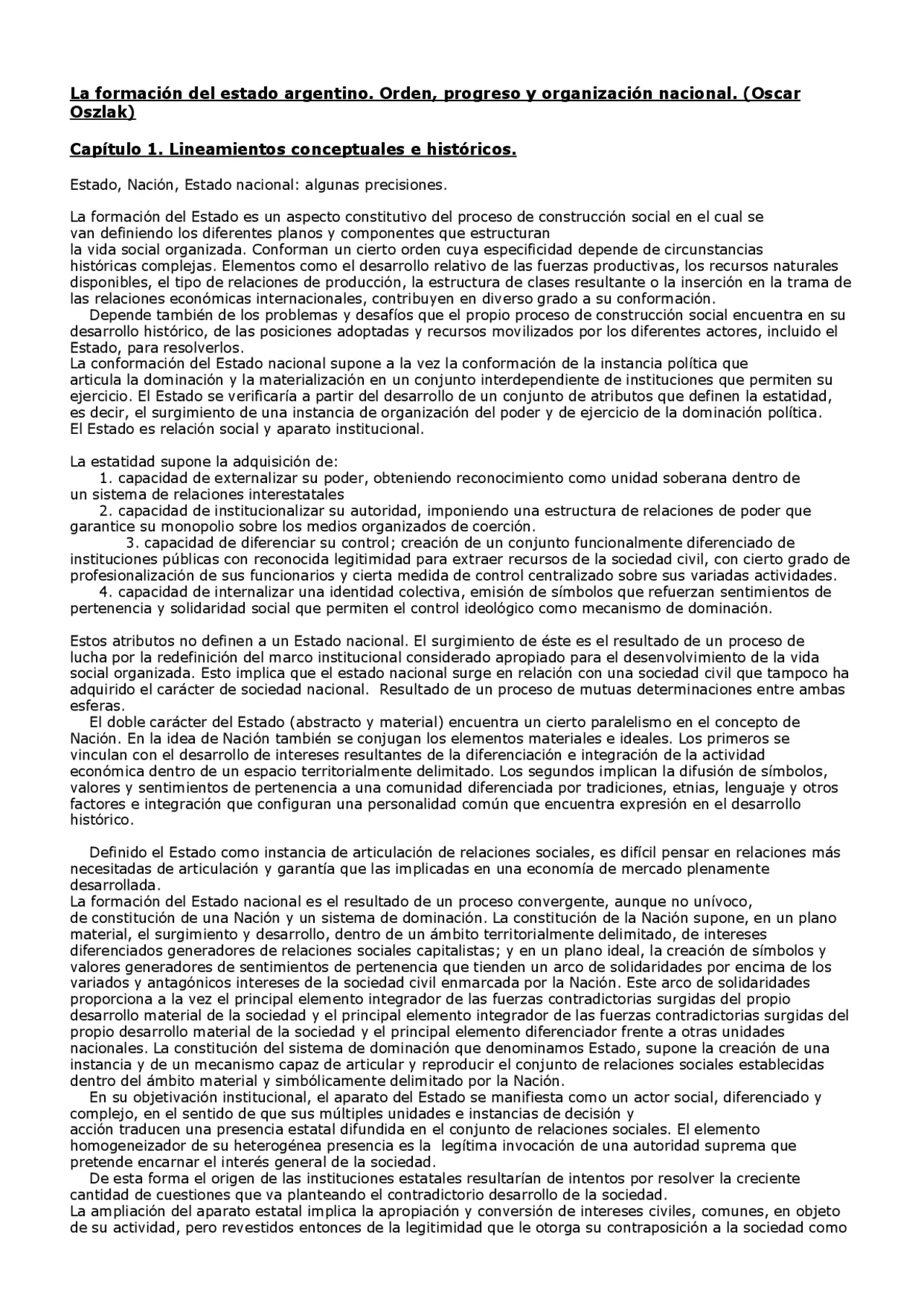 formacion del estado argentino resumen - Qué hizo Argentina para lograr un Estado nacional