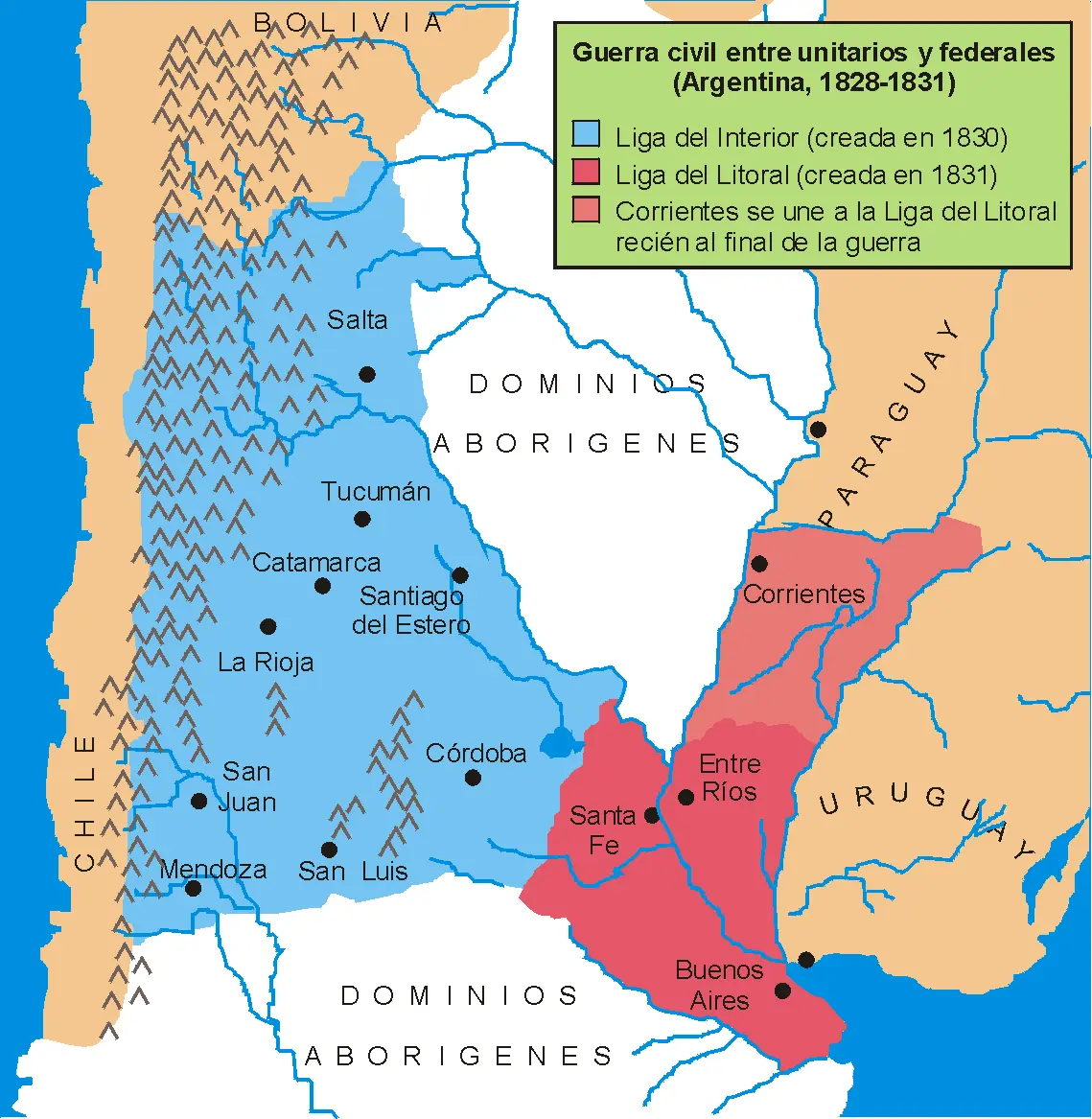 pacto federal resumen - Qué provincias no firmaron el Pacto Federal y se unieron a la Liga Unitaria