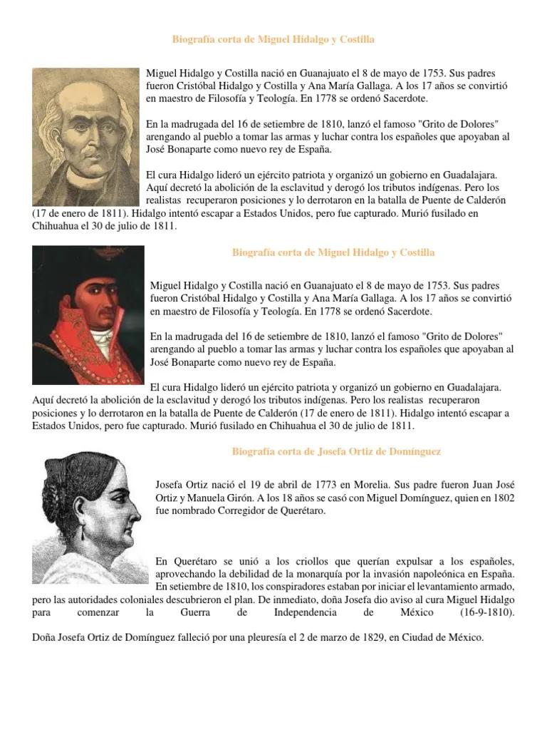 quien fue miguel hidalgo y costilla resumen - Quién es el Padre de la Patria y porqué