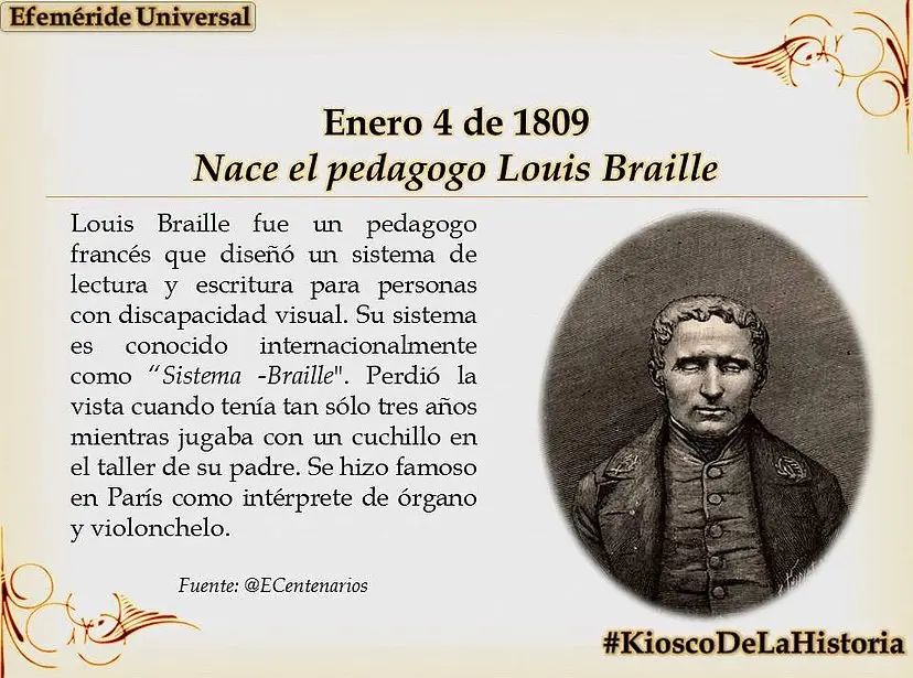 biografia de louis braille resumen - Quién fue Louis Braille y qué invento