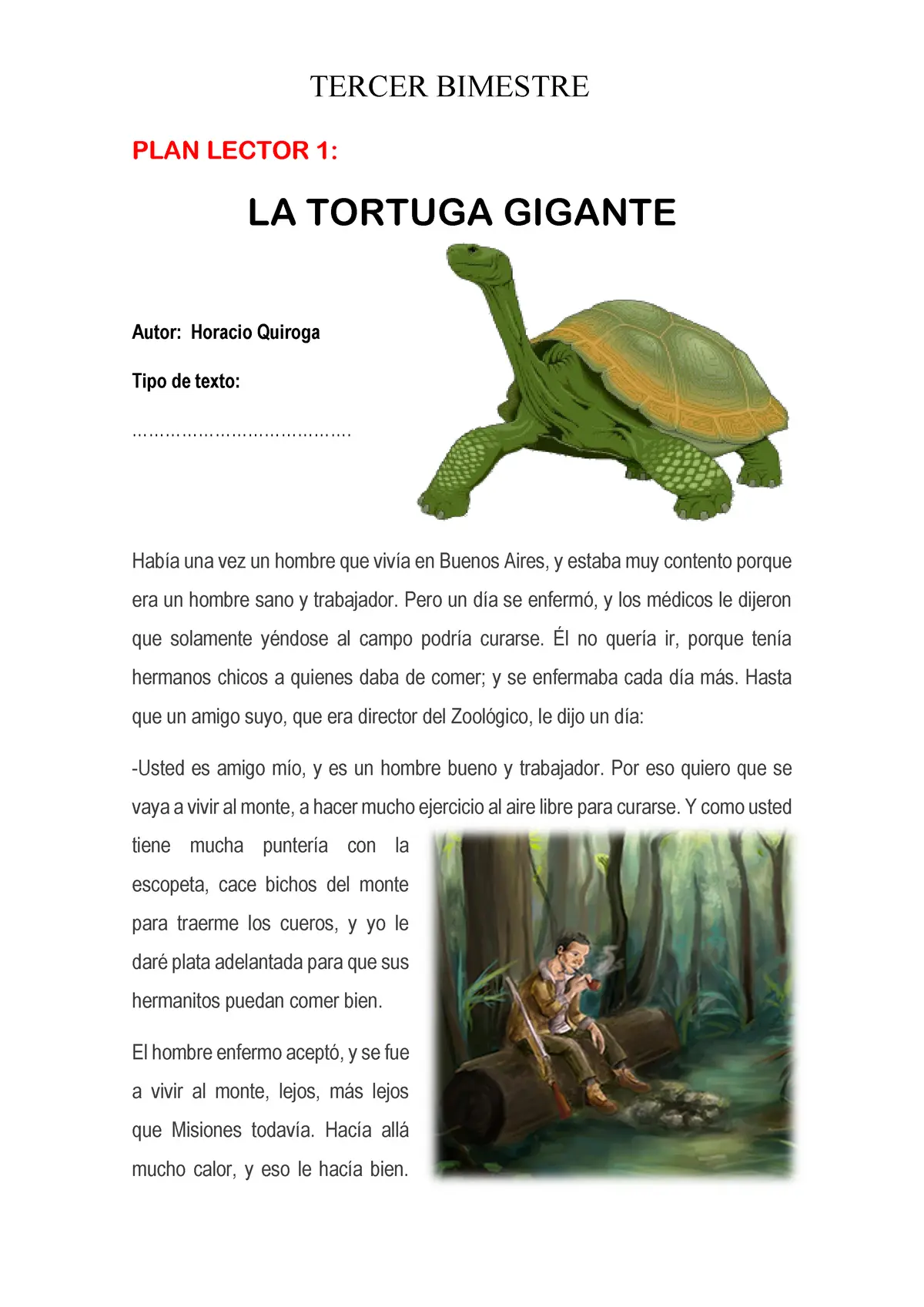 resumen de la tortuga gigante corto - Quién narra el cuento la tortuga gigante